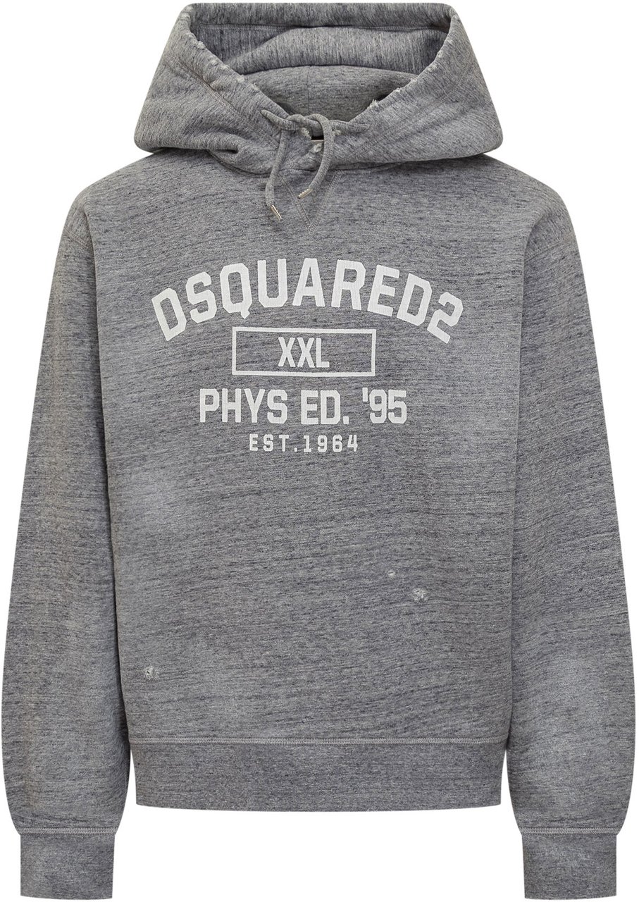 Dsquared2 Felpa grigia con cappuccio Dsquared2 Grijs