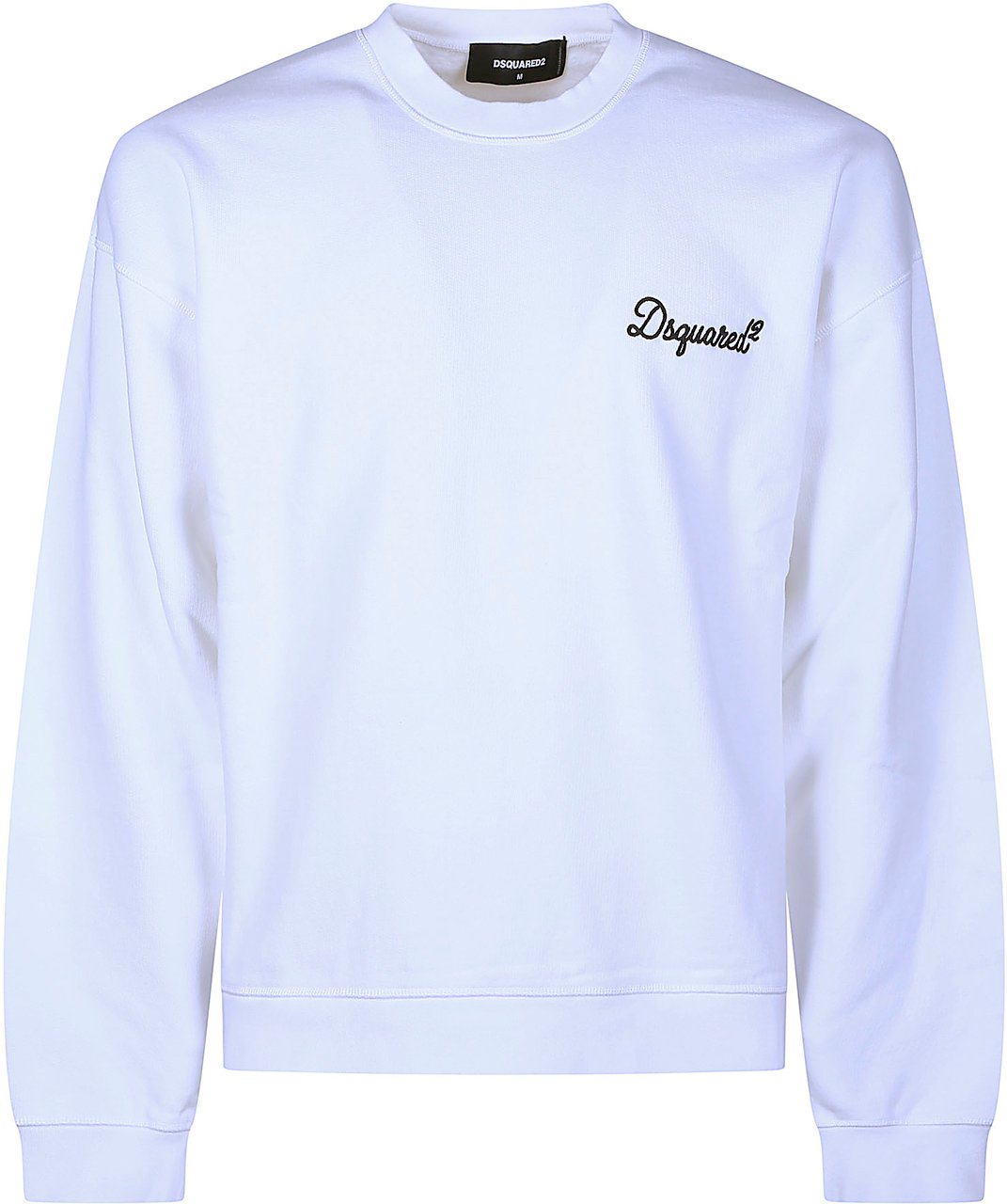 Dsquared2 Logo Signature Relax Fit Sweatshirt White Wit
