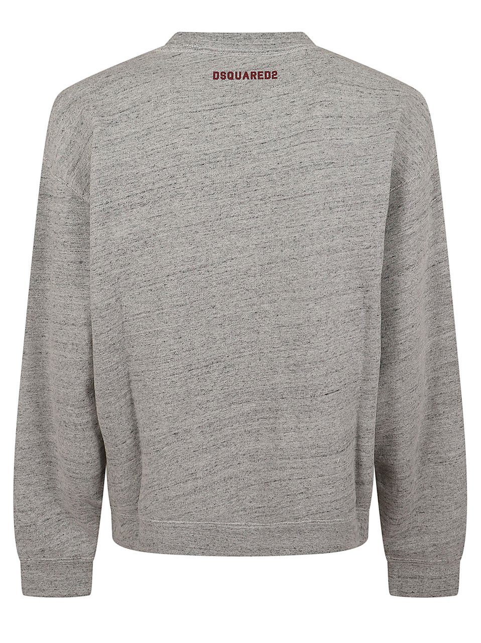 Dsquared2 Varsity-Inspired D2 College Sweatshirt with Embossed Logo Grijs