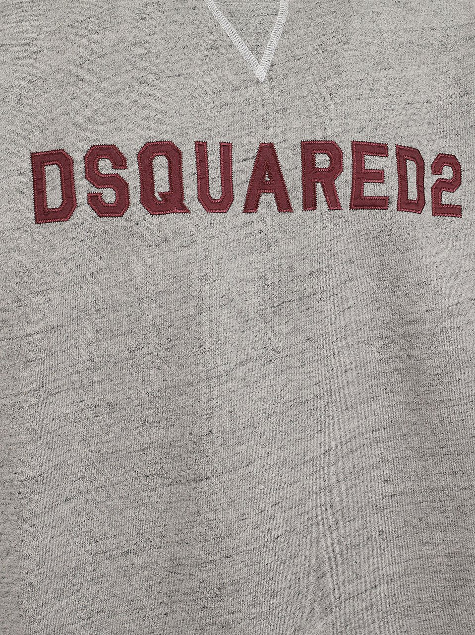Dsquared2 Varsity-Inspired D2 College Sweatshirt with Embossed Logo Grijs