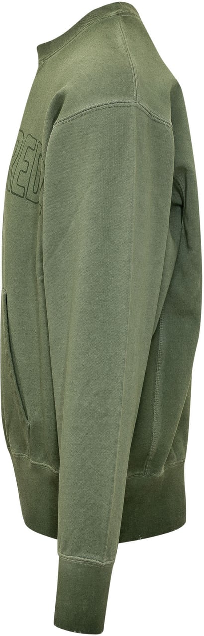 Dsquared2 Felpa Girocollo con Ricamo Lime