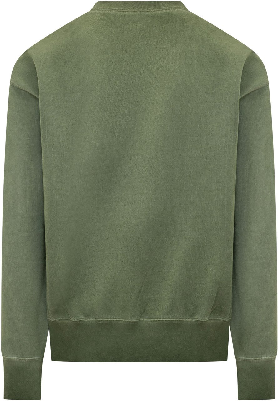 Dsquared2 Felpa Girocollo con Ricamo Lime