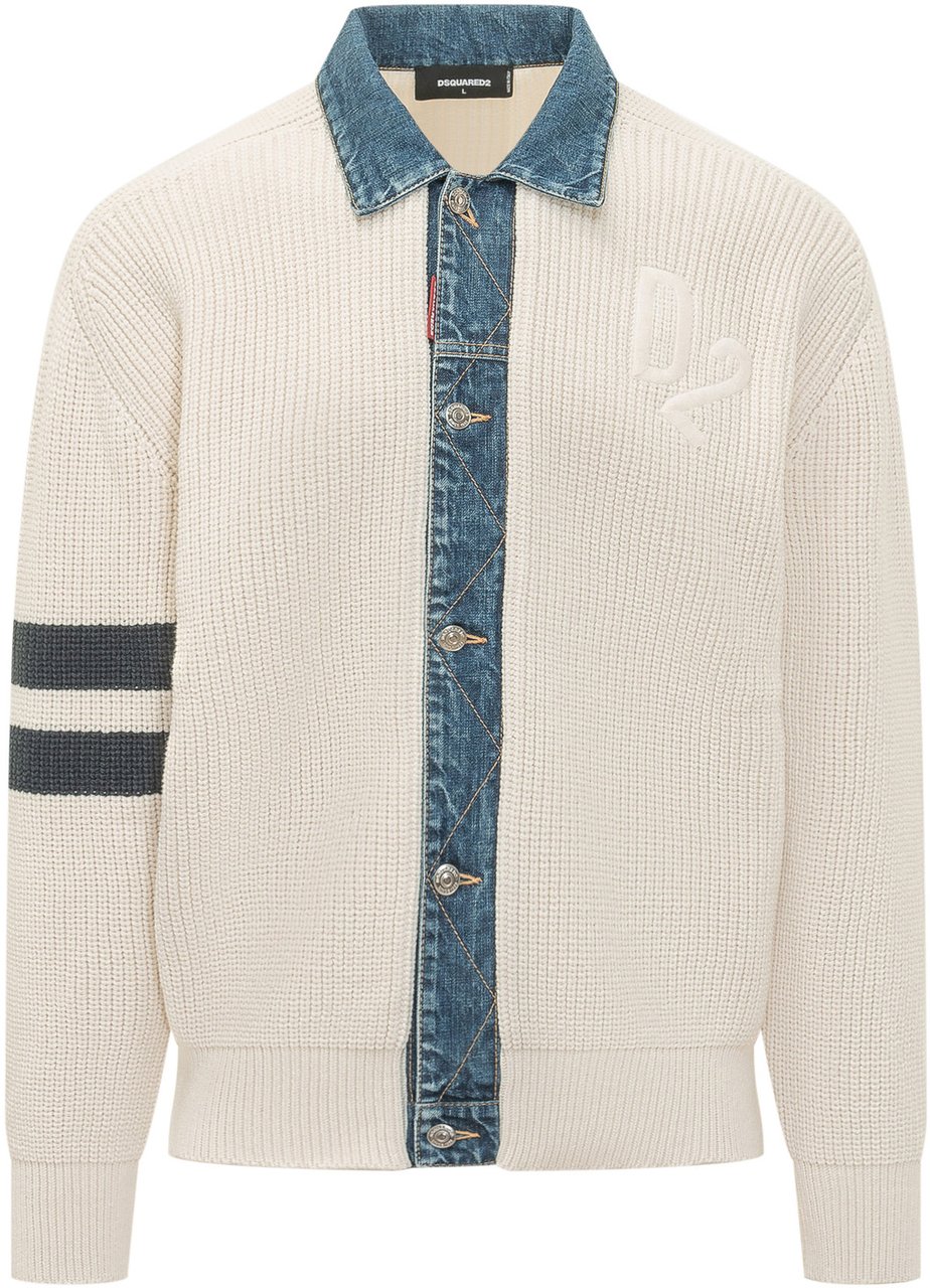 Dsquared2 KNIT CARDIGAN Wit