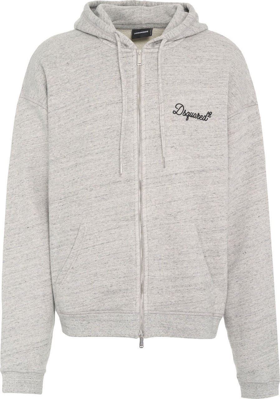 Dsquared2 Hoodie with zipper Grijs