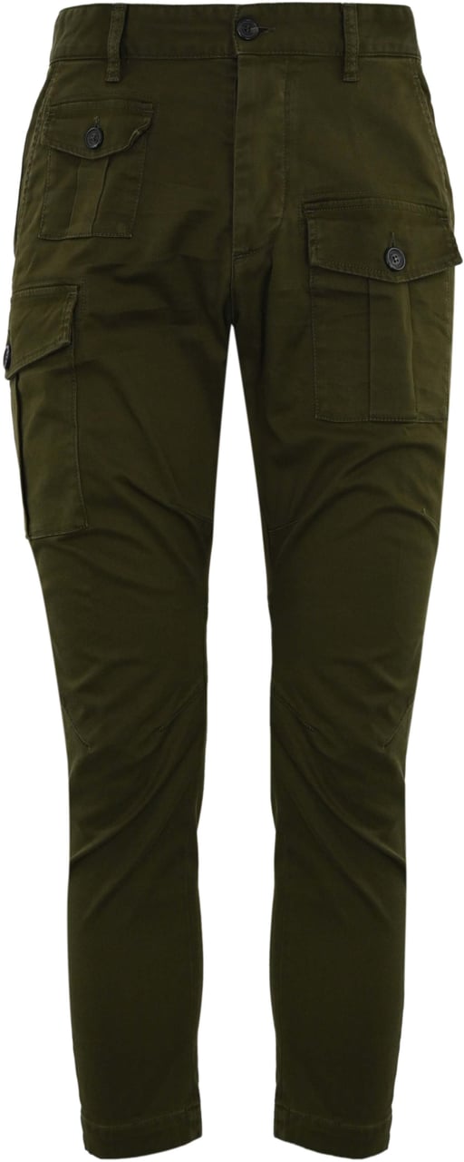 Dsquared2 Trousers Military Green Groen