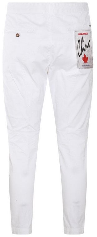 Dsquared2 Trousers White Wit