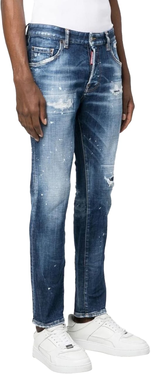Dsquared2 Skater Slim Fit Jeans Blauw