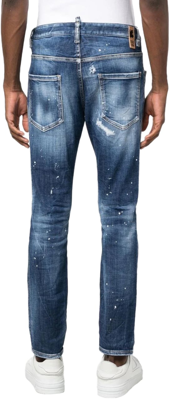 Dsquared2 Skater Slim Fit Jeans Blauw