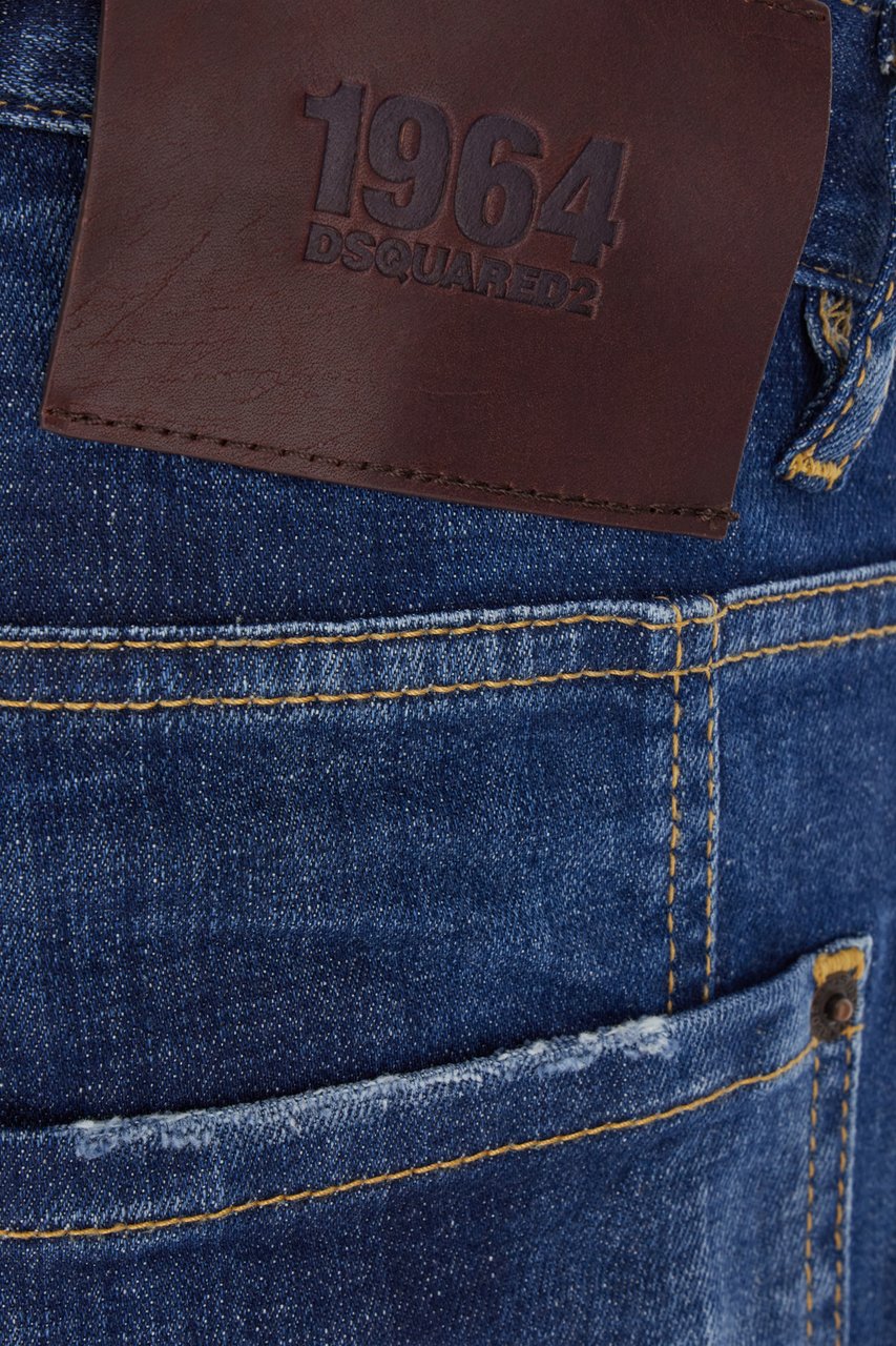 Dsquared2 Dsquared2 Stretch denim Tidy Biker jeans Blauw