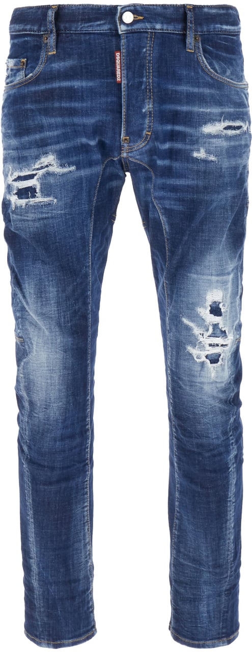 Dsquared2 Dsquared2 Stretch denim Tidy Biker jeans Blauw
