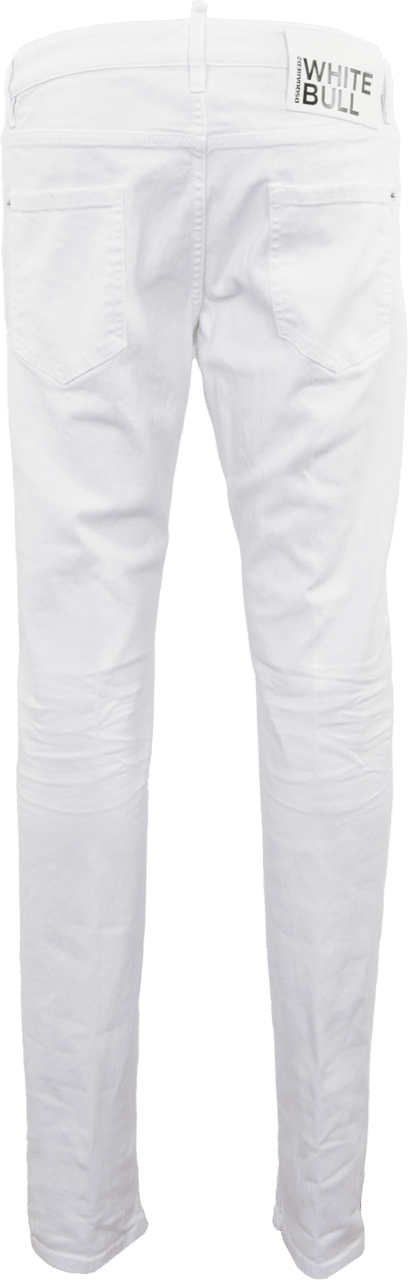 Dsquared2 Heren Pants 5 Pockets Wit Wit