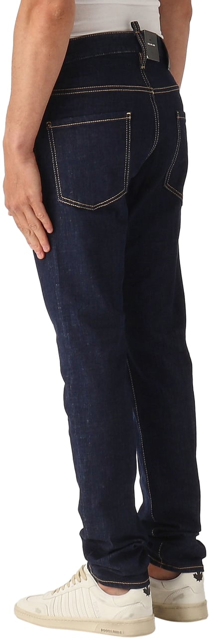 Dsquared2 Cool Guy Logo Patch Jeans Blauw