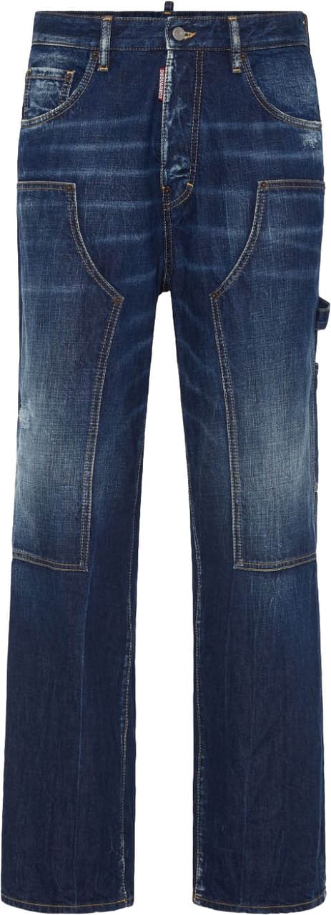 Dsquared2 Navy Denim Trousers Zwart