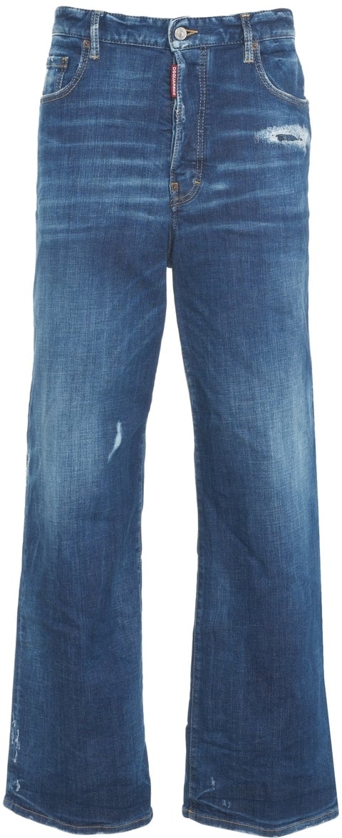 Dsquared2 Wide leg jeans 'Loose' Blauw