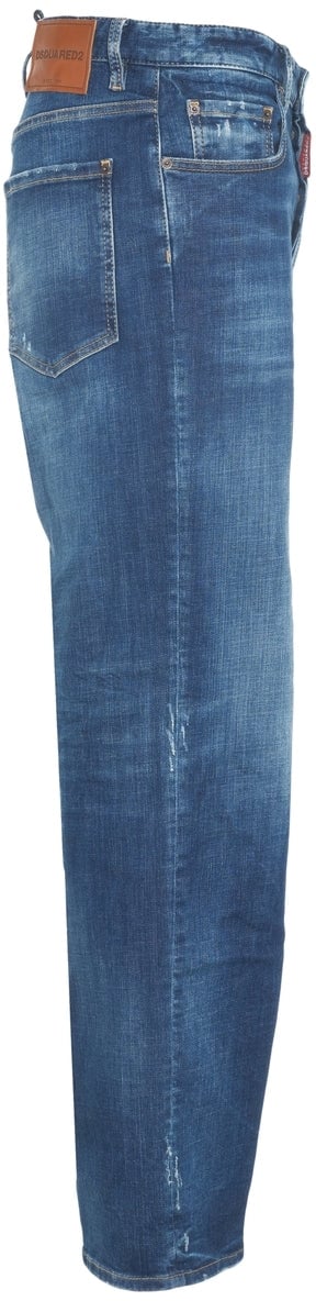 Dsquared2 Wide leg jeans 'Loose' Blauw