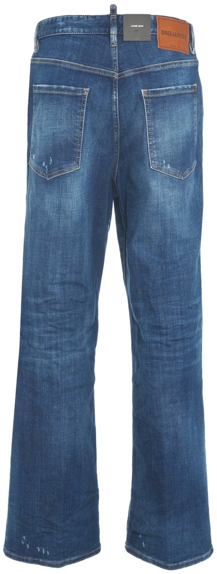 Dsquared2 Wide leg jeans 'Loose' Blauw