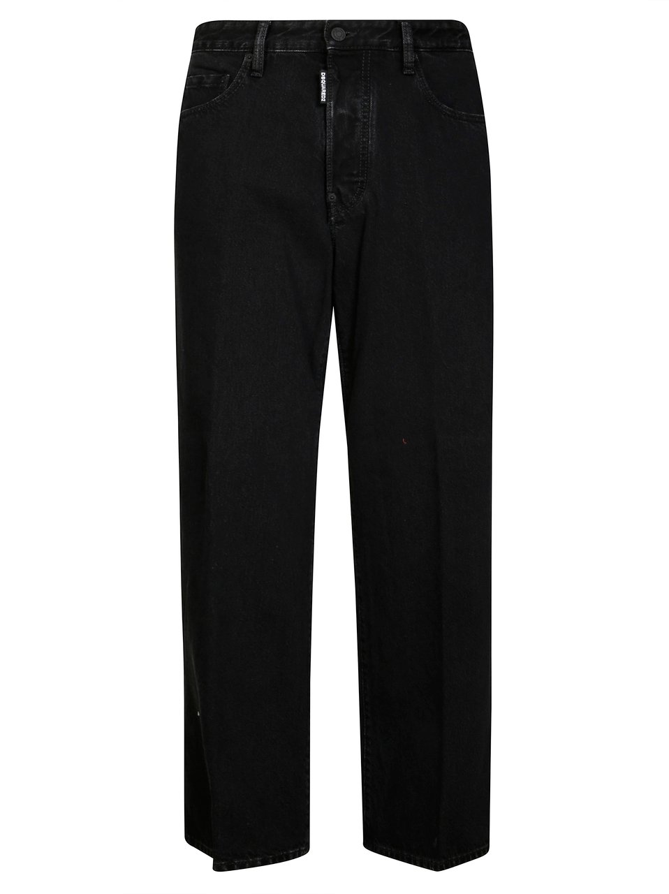 Dsquared2 Straight-Leg Black Pants With Five Pockets Zwart