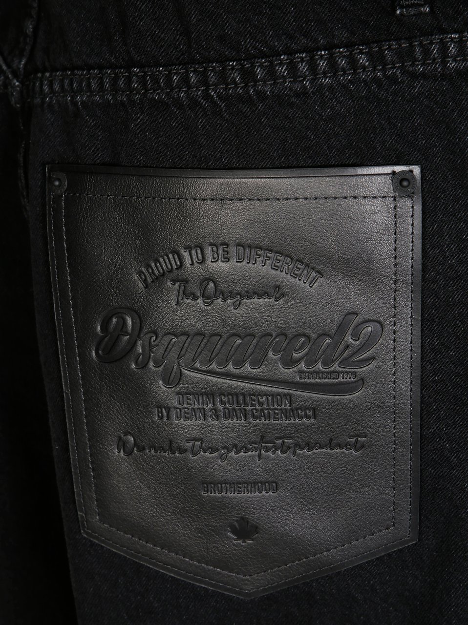 Dsquared2 Straight-Leg Black Pants With Five Pockets Zwart