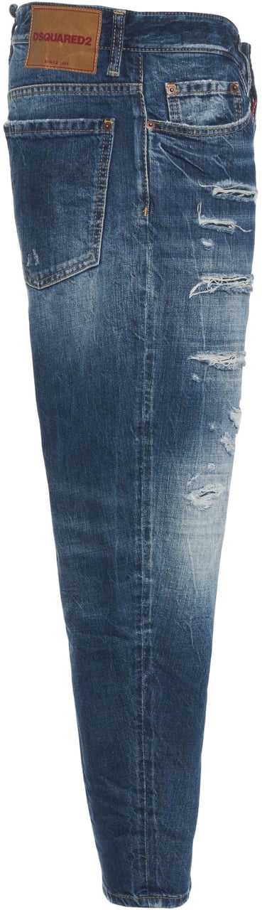 Dsquared2 Destroyed jeans 'Bro' Blauw