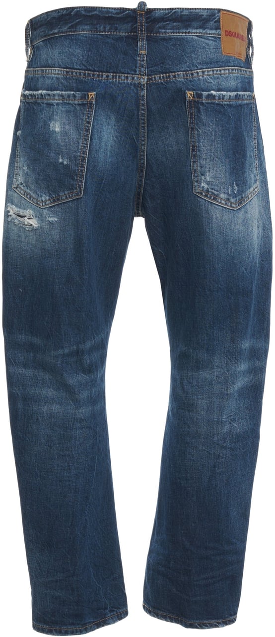 Dsquared2 Destroyed jeans 'Bro' Blauw