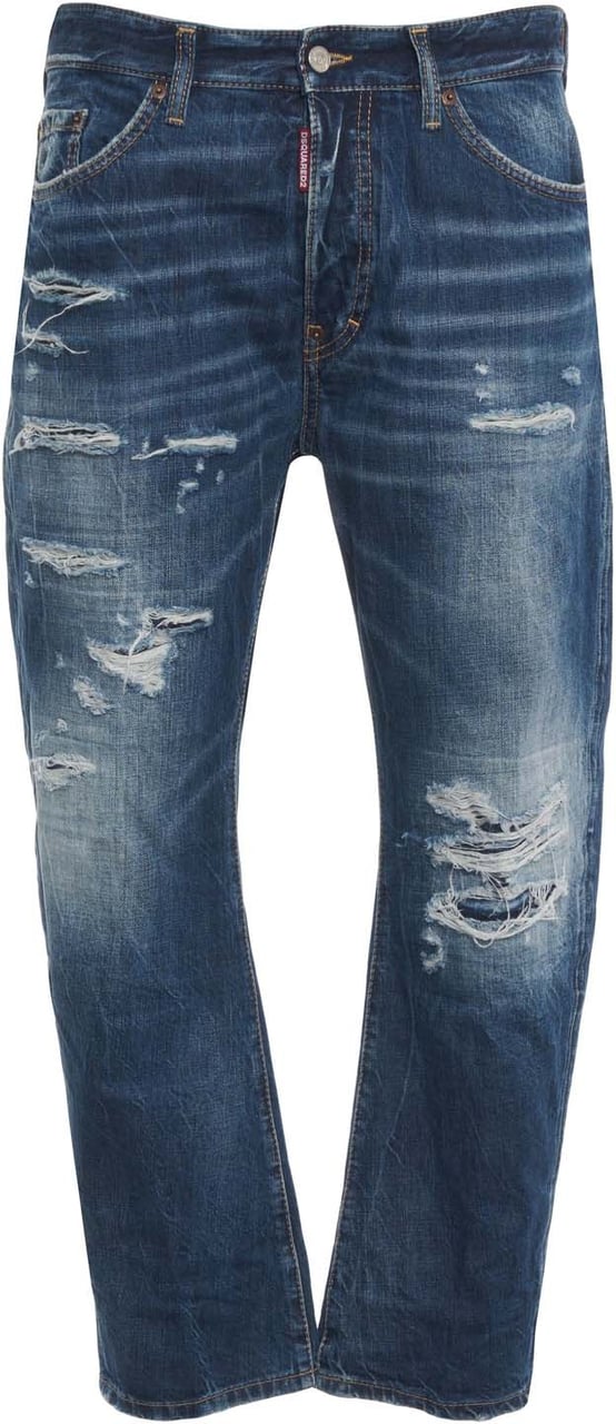 Dsquared2 Destroyed jeans 'Bro' Blauw