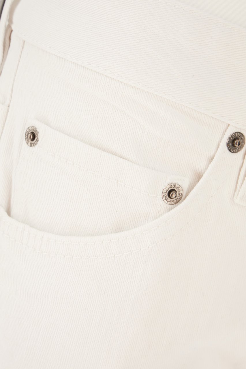 Dsquared2 Dsquared2 White denim jeans Wit