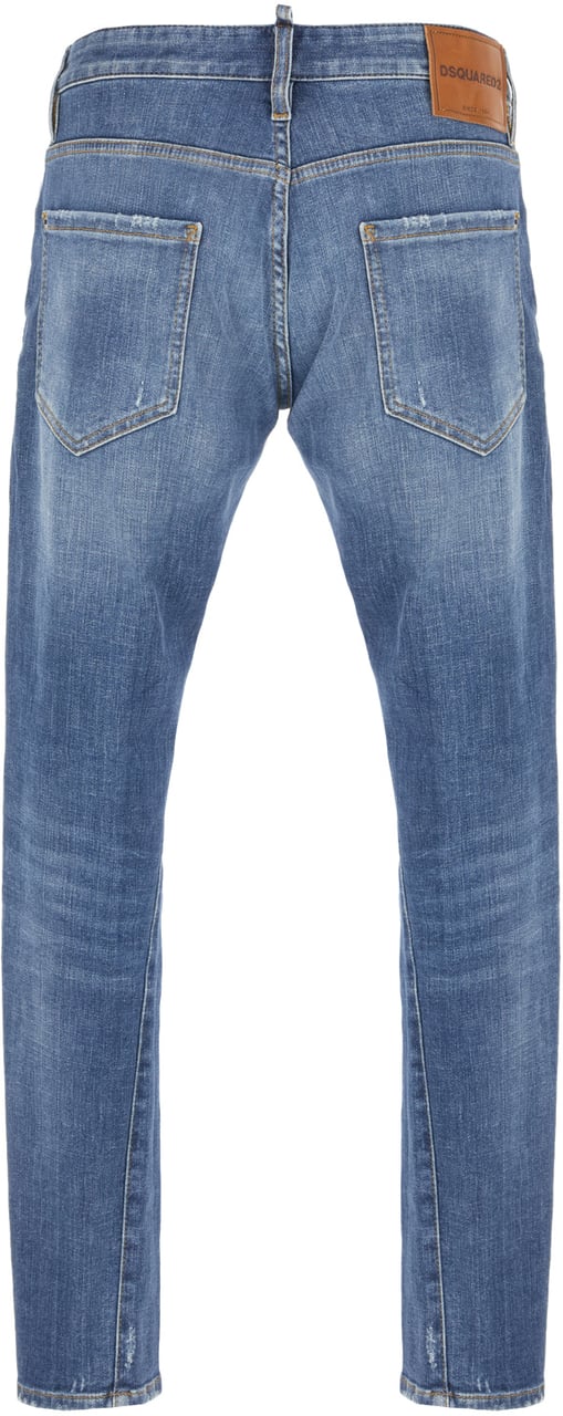 Dsquared2 Denim blend Twist jeans Blauw