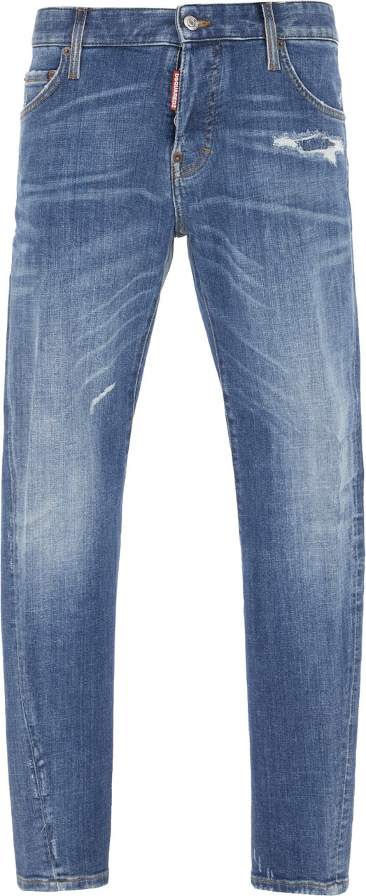 Dsquared2 Denim blend Twist jeans Blauw