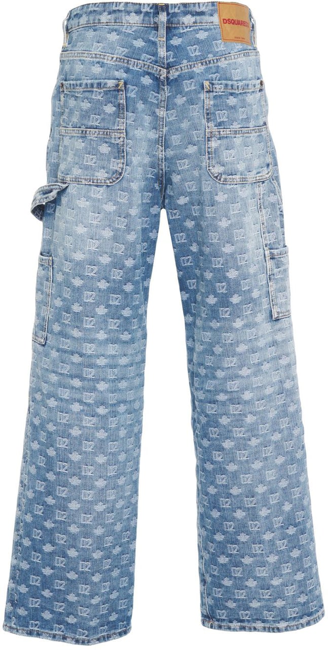 Dsquared2 Jeans 'Baggy Carpenter' Blauw