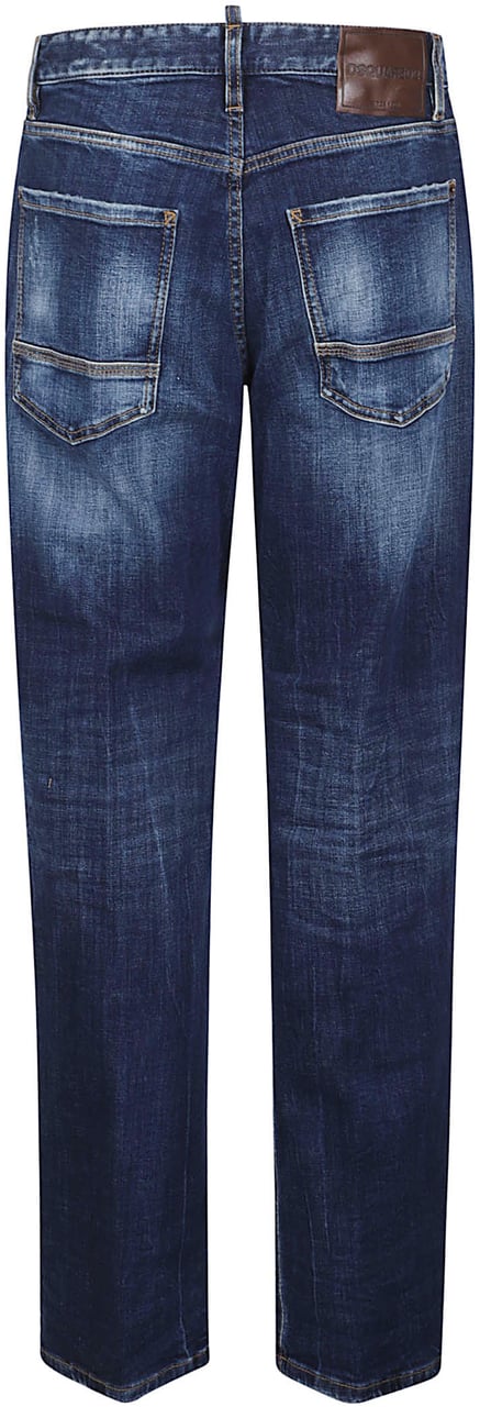 Dsquared2 Loose Twisted Jeans Blue Blauw