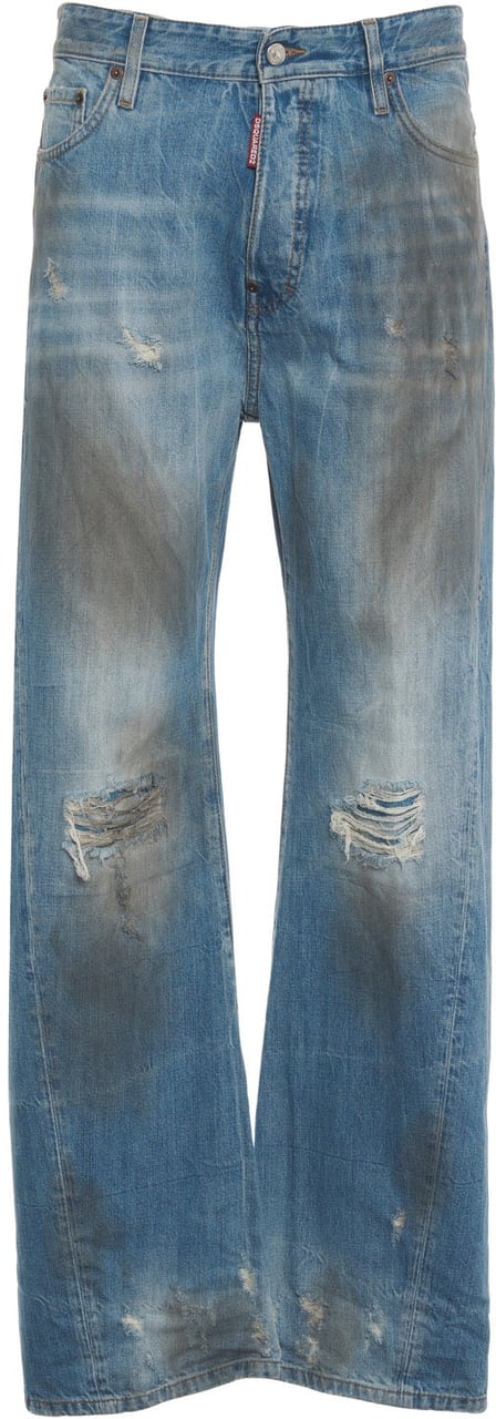 Dsquared2 Destroyed jeans 'Loose' Blauw