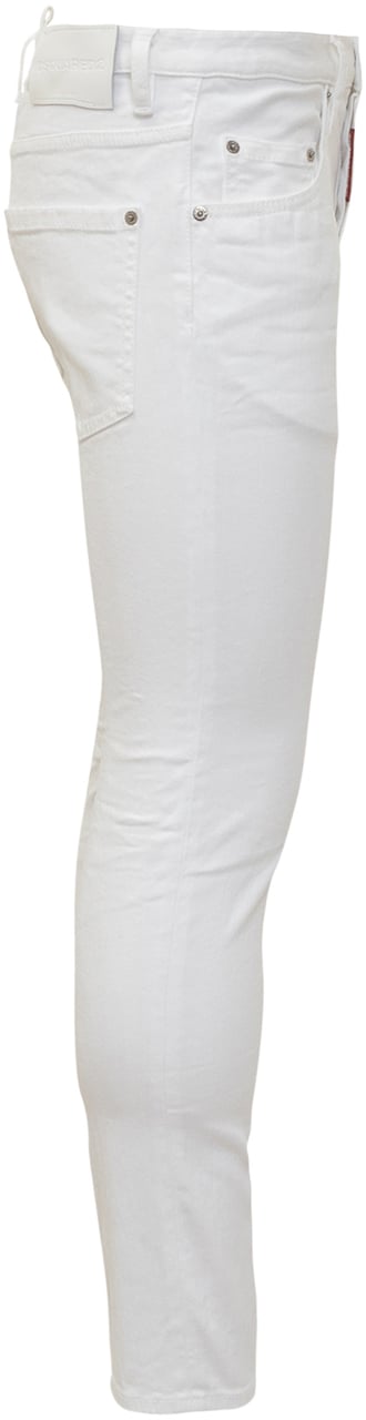 Dsquared2 Jeans Slim Fit Cinque Tasche Wit