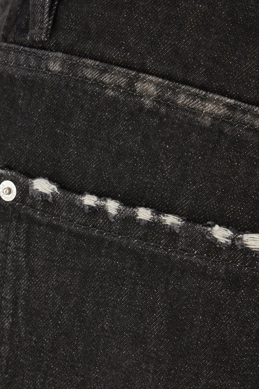 Dsquared2 Black denim Teddy jeans Zwart