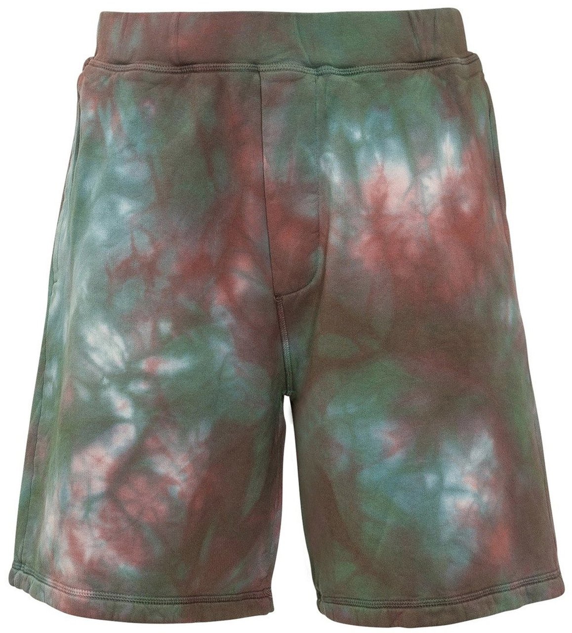 Dsquared2 Dsquared2 Cotton Tie-Dye Shorts Groen