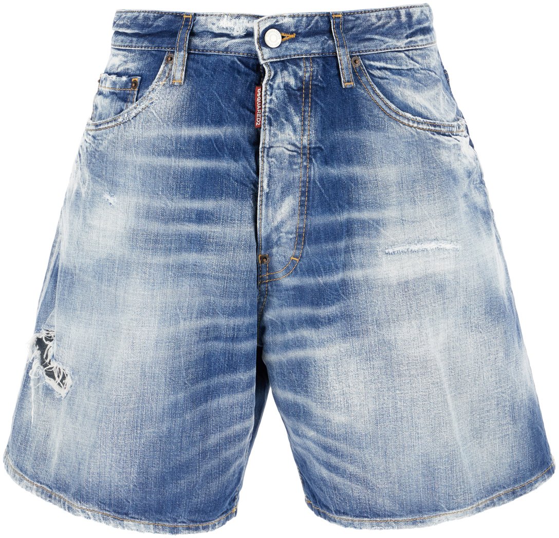 Dsquared2 Dsquared2 Denim Boxer bermuda shorts Blauw