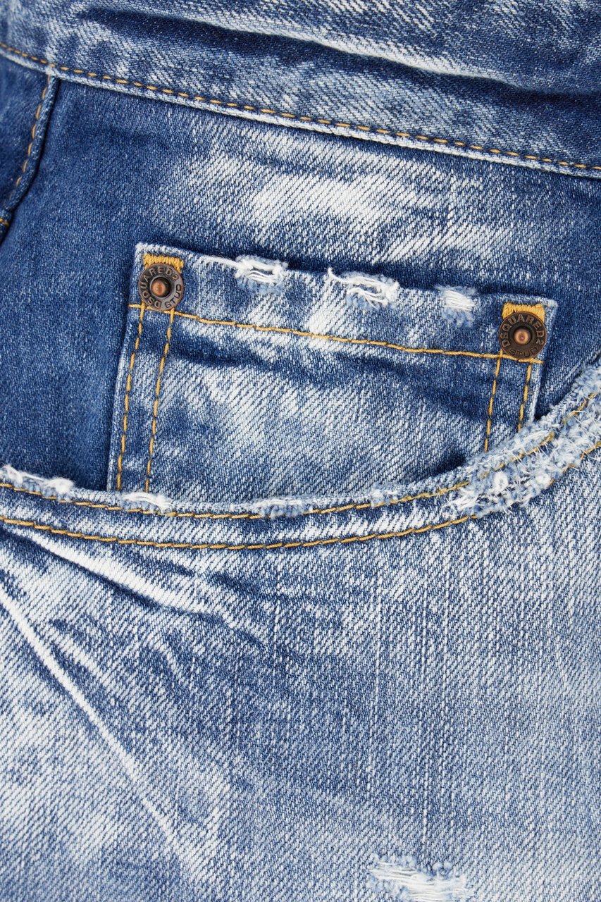 Dsquared2 Dsquared2 Denim Boxer bermuda shorts Blauw