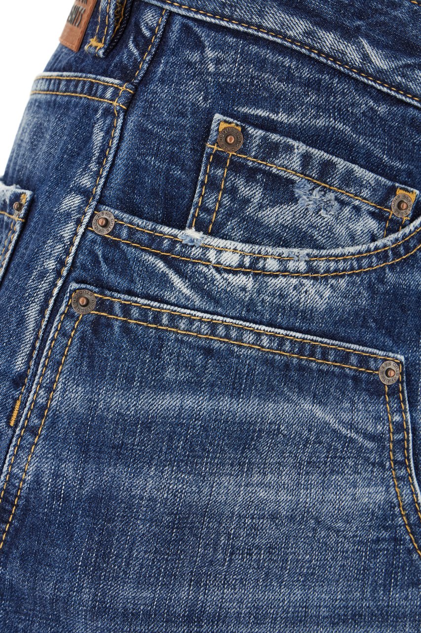 Dsquared2 Dsquared2 Denim Carpenter bermuda shorts Blauw