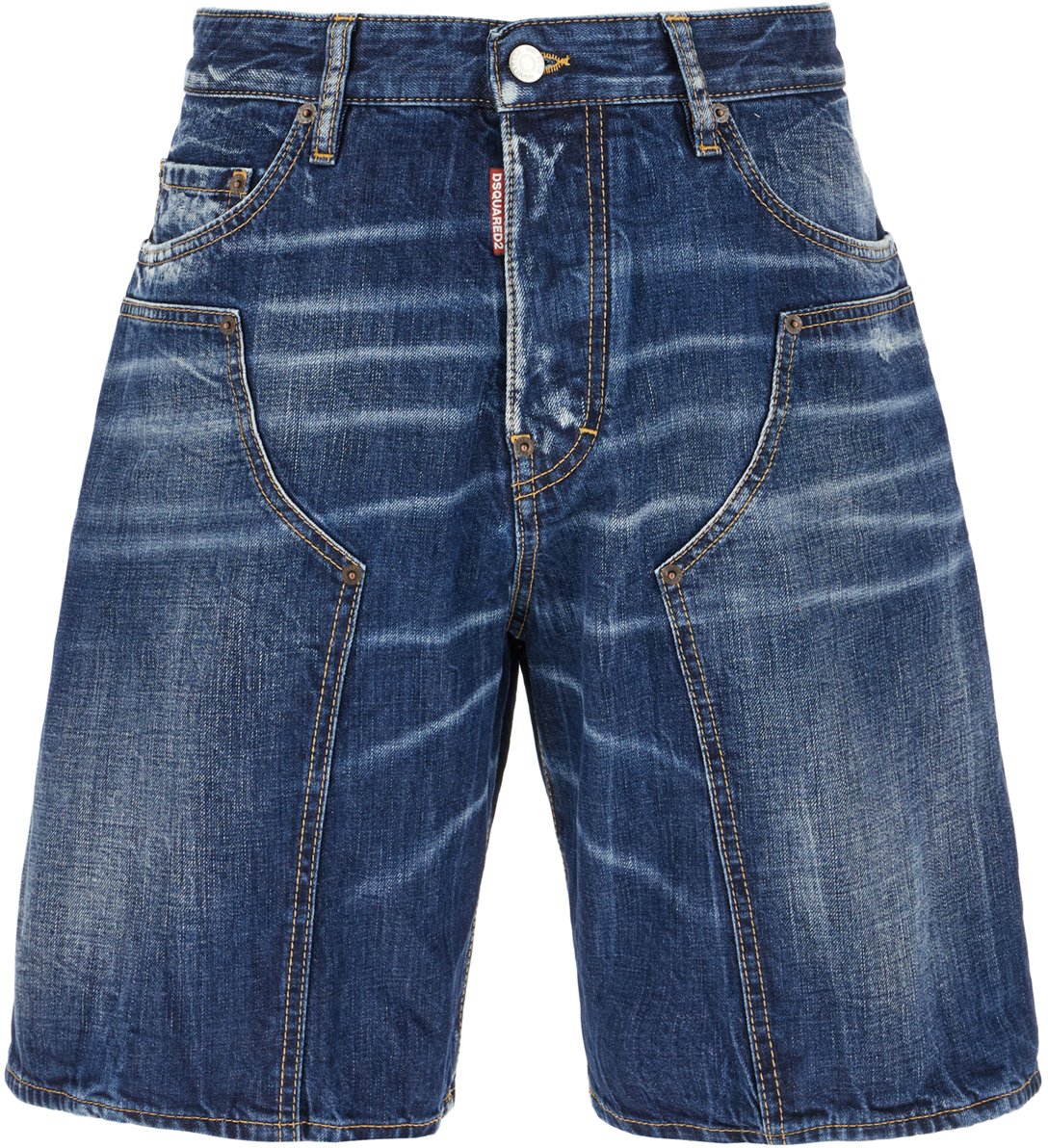 Dsquared2 Dsquared2 Denim Carpenter bermuda shorts Blauw