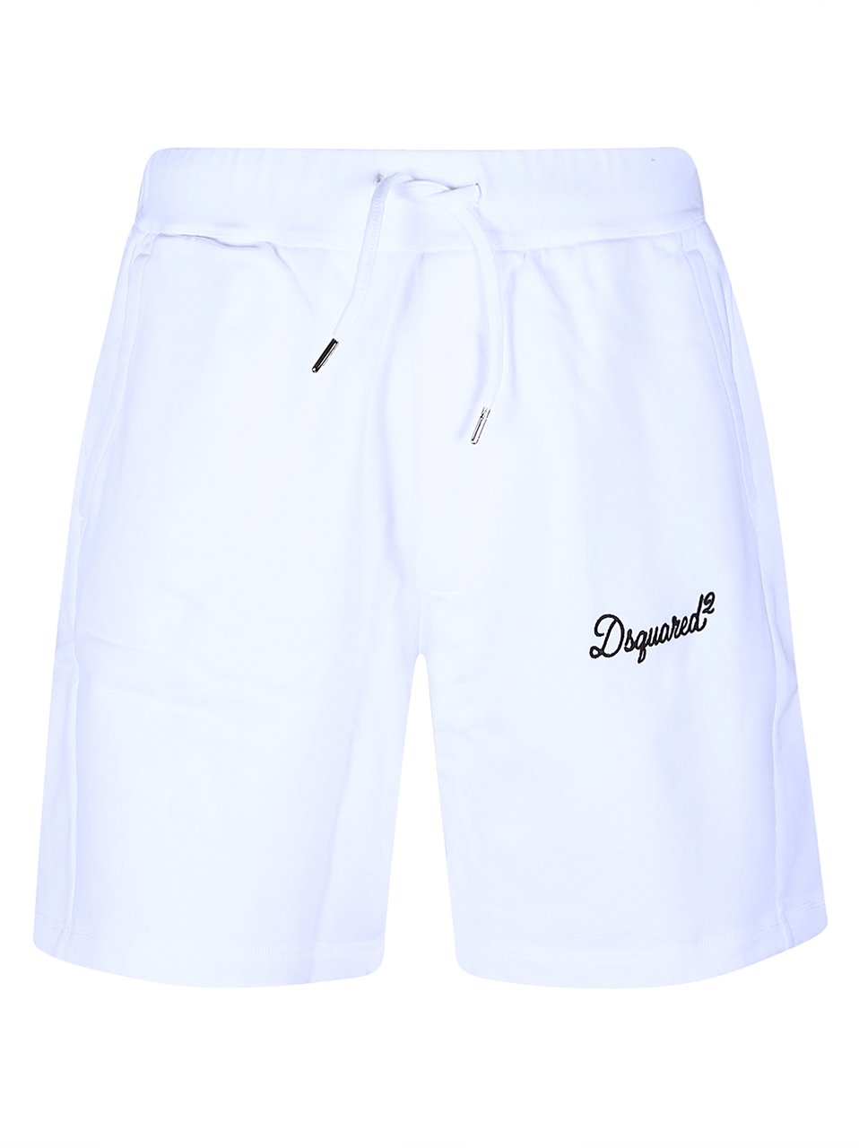 Dsquared2 Logo Embroidery Short White Wit