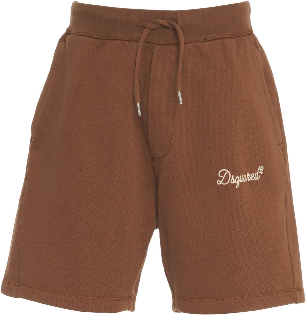 Dsquared2 Shorts with logo embroidery Bruin
