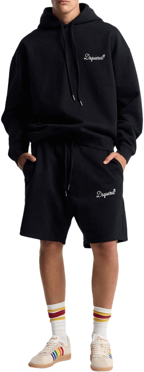 Dsquared2 Zwarte korte broek Zwart