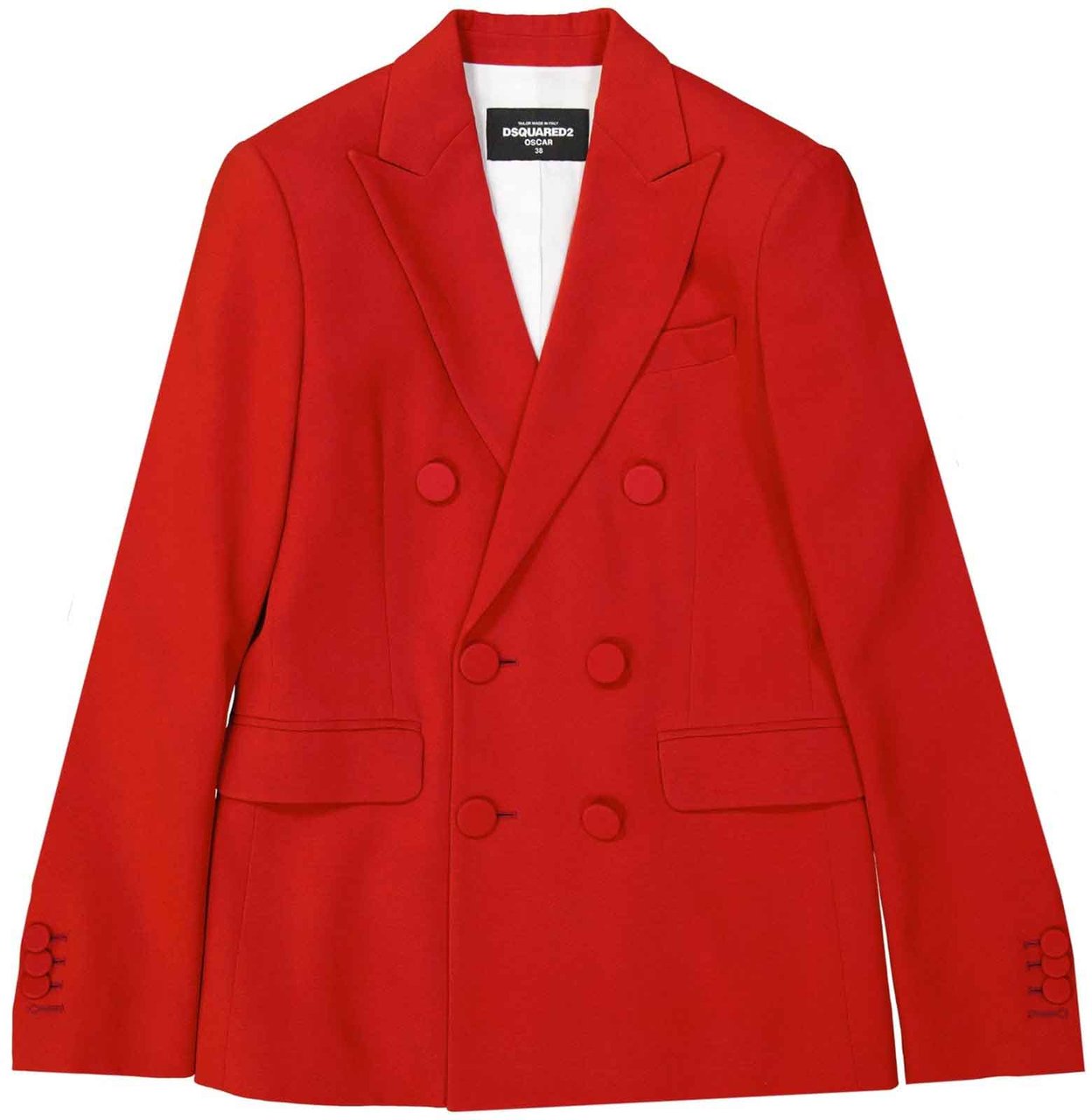 Dsquared2 Dsquared2 Double-Breasted Jacket Rood