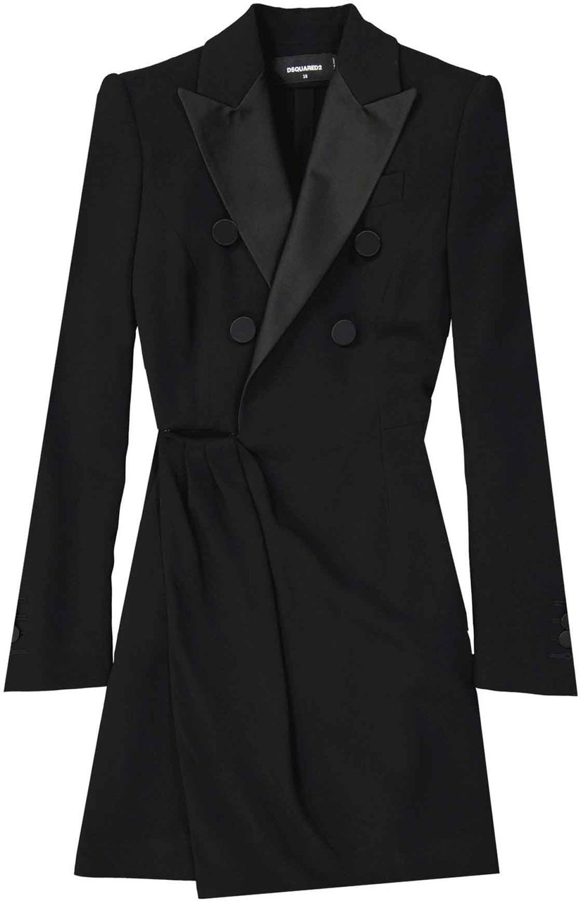 Dsquared2 Dsquared2 Midi Dress Zwart