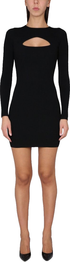Dsquared2 Dress Cut Out Zwart