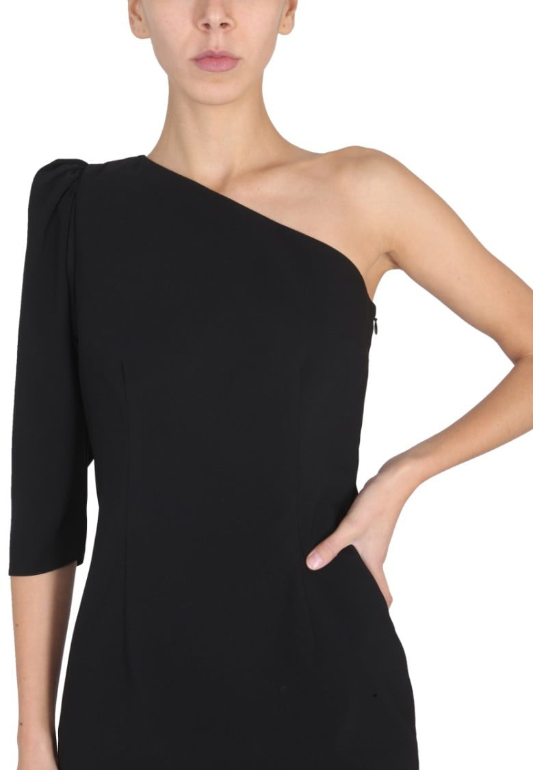 Dsquared2 One-Shoulder Dress Zwart