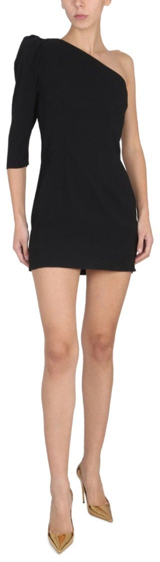 Dsquared2 One-Shoulder Dress Zwart