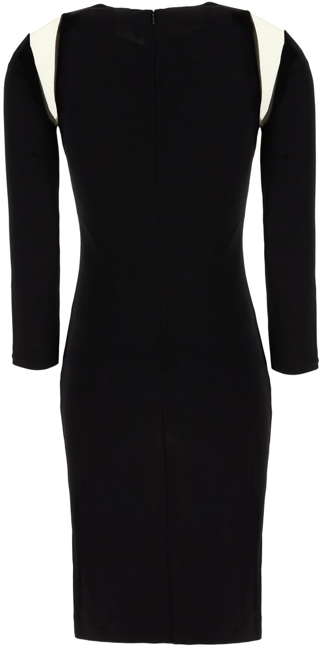 Dsquared2 Dsquared2 Black viscose mini dress Zwart