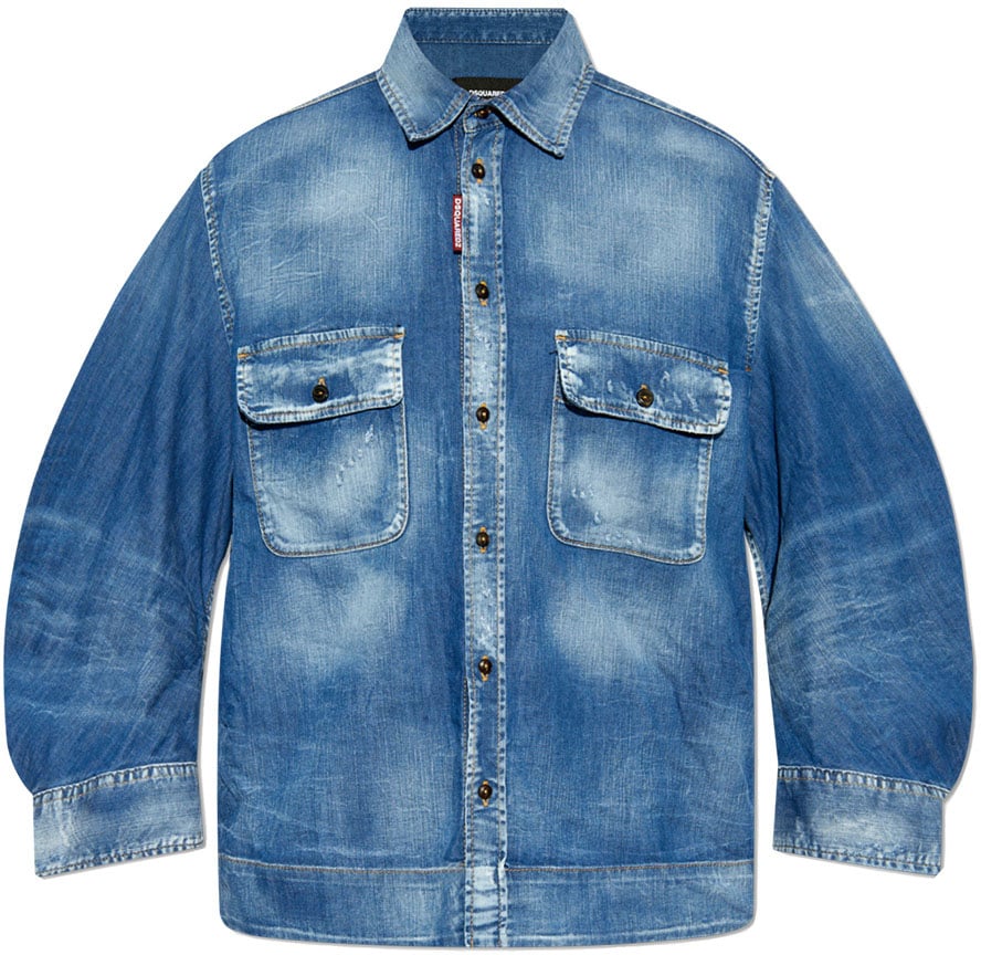 Dsquared2 Shirts Blue Blauw