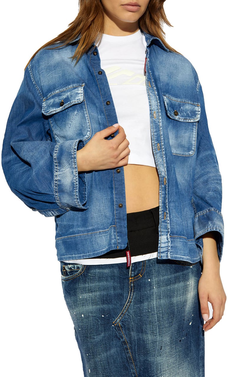 Dsquared2 Shirts Blue Blauw