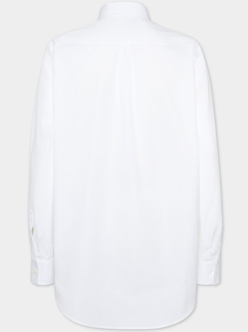 Dsquared2 Maxi Dean White Cotton Button Shirt Wit